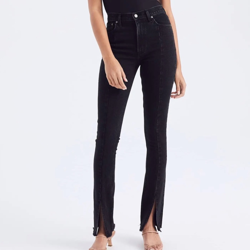 Abercrombie & Fitch High Rise Skinny Jean with Front Split